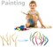 12 Colors Acrylic Craft Paint - Unfinished Wooden Wiggly Snakes
